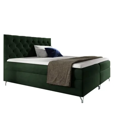 Obrázok produktu pre Kondela Boxspringová manželská posteľ Guliette 180 - zelená (Velvet)