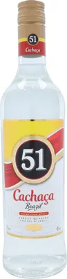 Obrázok produktu pre Companhia Müller de Bebidas Cachaça 51 40% obj. NV Destilát z cukrovej trstiny ( 1 x 0,7 l )