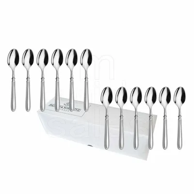 Produktbild von Picard & Wielpütz - 12 Espresso / Moccalöffel - Serie Landhaus ES poliert - Edelstahl - poliert - spülmaschinenfest, Size:12 Stück