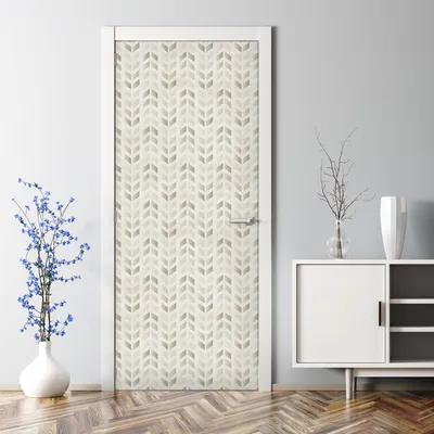 Produktbild von Dekorative Türaufkleber selbstklebend Klebefolie Aufkleber Goldvektoren weiß 77 x 200 cm