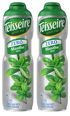 Produktbild von Teisseire Sirup Zero Grüne Minze 600ml für Cocktails (2er Pack)