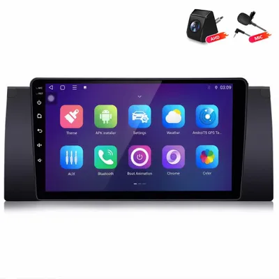 Produktbild von Android Autoradio mit Rückfahrkamera für BMW E39 1999-2005 Wireless CarPlay Android Auto 8Core 6+128GB 4G LTE GPS Navigation 9 Zoll
