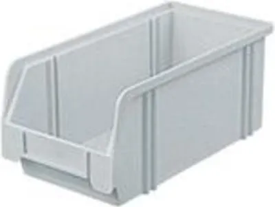 Produktbild von LA-KA-PE Sichtlagerkasten LK 3A grau 290/266x140x130 mm