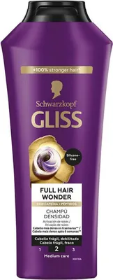 Imagen del producto de Champú GLISS FULL HAIR WONDER, para cabello con volumen, 400 ml