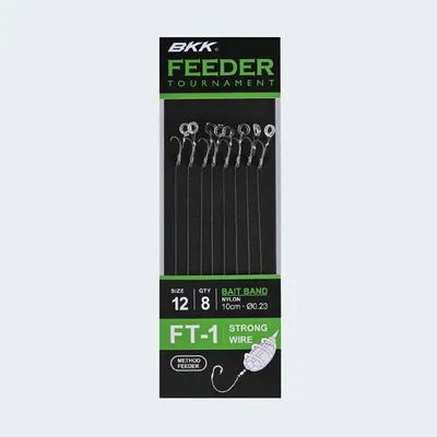 Produktbild von BKK Feeder Tournament FT-1 Bait Band Rigs - 8 Feedervorfächer, Hakengröße/Schnurdurchmesser:Gr. 14 / 0.20mm