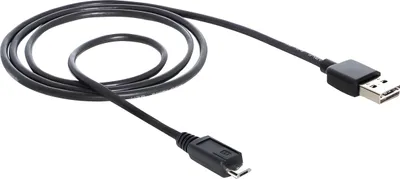 Zdjęcie produktu dla DeLOCK EASY-USB 2.0-A - USB 2.0 micro-B, 1m, 1 m, USB A, Micro-USB B, USB 2.0, Męska/Męska, Czarny
