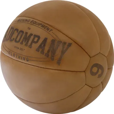 Produktbild von Medizinball aus Echtleder : braun 9 kg Farbe: braun Gewichtsklasse: 9 kg