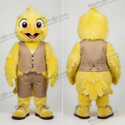 Obrázok produktu pre Žltý kreslený maskot, sova