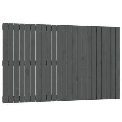 Obrázok produktu pre Nástenné čelo postele sivé 147x3x90 cm masívna borovica