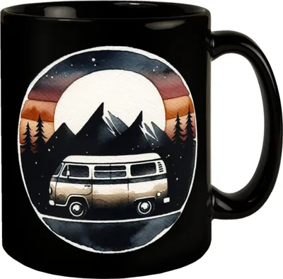 Produktbild von Wohnmobil Tasse in Schwarz