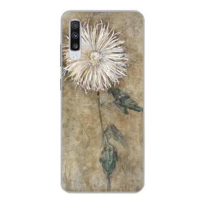 Produktbild von MuchoWow® Handyhülle Schutzhülle Hülle für Samsung Galaxy A70 Chrysantheme - Piet Mondrian - Alte Meister Silikon Softcase Handy Hülle - Schutzhaube