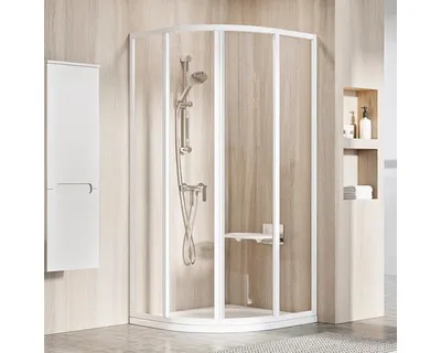 Obrázek produktu pro Sprchový kout RAVAK SKCP4-80 195 dvoukřídlé dveře white+Transparent 3114O102Z1