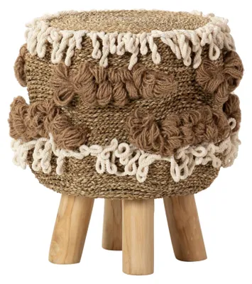 Sitzsack aus natürlicher Alge, 44 x 44 x 45 cm