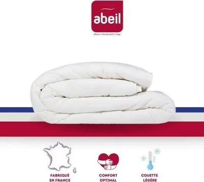 Image de Couette Abeil Nuage de Douceur 220x240 cm, Légère, Microfibre, Garnissage Cyclafill et Airfill, Blanc
