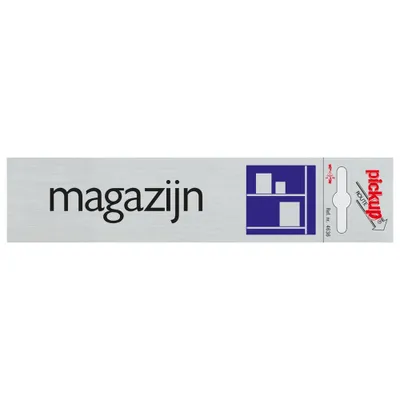 Produktbild von Lagerschild aus Aluminium - 165x44 mm selbstklebend.