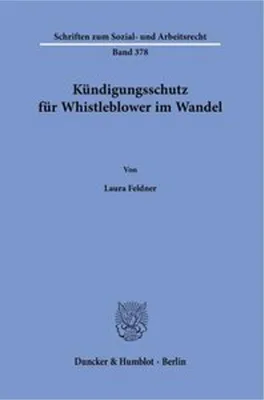 Obrázok produktu pre Kündigungsschutz für Whistleblower im Wandel