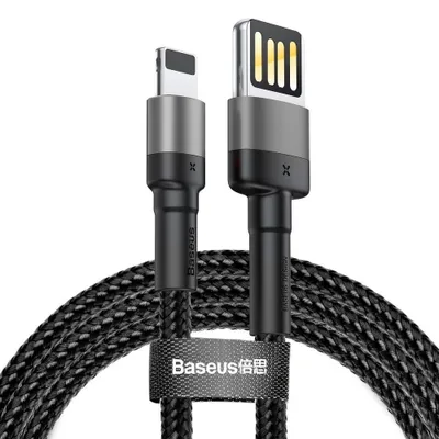 Zdjęcie produktu dla Baseus CALKLF-HG1 kabel Lightning 2 m szary, czarny