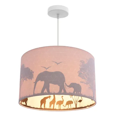Produktbild von Olucia - SAFARI - Pendelleuchte für Kinderzimmer - Rosa
