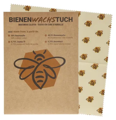 Produktbild von Bienenwachstuch alternative zu Frischhaltefolie mehrfarbig