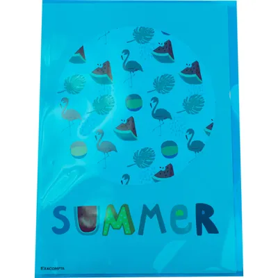 Image de Exacompta 10x Sachet de 100 pochettes coin PP lisse Premium A4 assort. 56121E