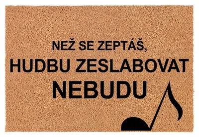 Produktbild von TabPrint Kokos Fußmatte Eingangsbereich Lustiges Geschenk Nie Schudnę