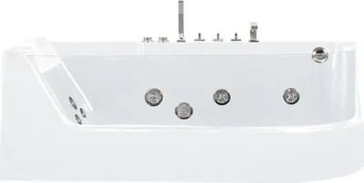 Produktbild von Weiß glasierte Whirlwanne ARIA - 1 Person - 263 l - 80 x170 x57 cm