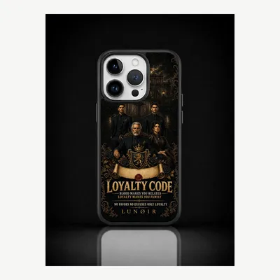 Productafbeelding van iPhone 14 Pro hoesje, telefoonhoesje, beschermhoesje, case met een loyaliteitsmotief – LUNØIR ©
