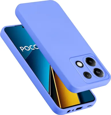 Produktbild von Cadorabo Hülle für Xiaomi Poco X6 Hülle Silikon Handyhülle Case aus flüssigem Silikon, Kratzfeste und stoßfeste Schutzhülle für Xiaomi Poco X6