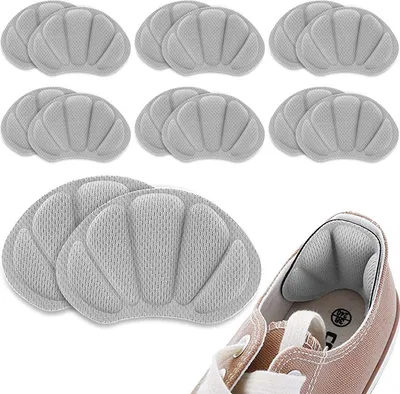 Produktbild von 6 Paare Premium Fersenpolster, Fersenpolster für zu große Schuhe, Fersenkissen Fersenschutz Fersenhalter, Selbstklebende Komfort Schuheinlagen
