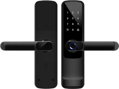 Produktbild von INF Tuya WiFi Smart Türschloss - Schwarz Aluminiumlegierung Fingerabdruck