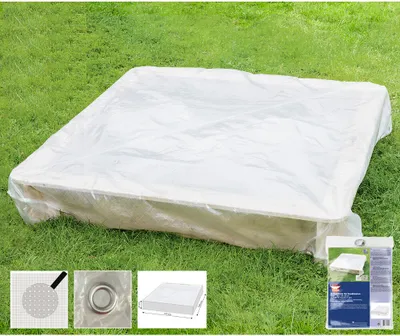 Obrázok produktu pre Ochranný kryt priehľadné pieskovisko, cca 120x120x20