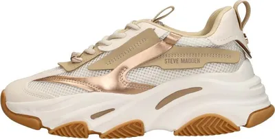 Produktbild von Kaufen Sie den Steve Madden Possession-E Coconut bei Kicksshop. Trendiger beigefarbener Damen-Sneaker mit klobiger Sohle und bequemer Passform.