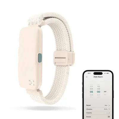 Produktbild von Homedics SS-WB100CE-WW WakeBand Silent Alarm Vibrationswecker Schlafarmband creme