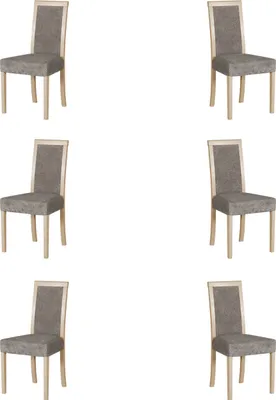 Produktbild von Esszimmerstuhl, Holz Eiche Massiv Stuhl Stühle Küchenstuhl - Set 6x Roma 3 SONOMA