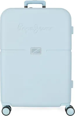 Zdjęcie produktu dla Walizka podróżna ABS PEPE JEANS ACCENT Azul, 70x48x28cm, 79L, 7699234 (średnia)