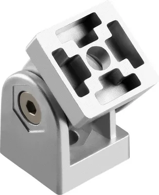 Produktbild von S-POLYTEC Profilverbinder/Gelenkverbinder mit einstellbarem Winkel von -90° bis +90° für Konstruktionsprofile (für 30x30 Profil, 1 Stück)