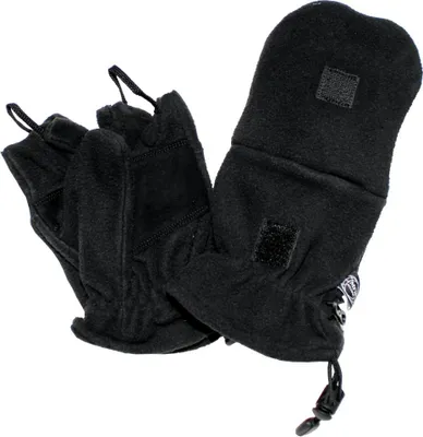 Produktbild von MFH Fleece-Faust-Fingerhandschuhe, mit Ausziehschlaufen, schwarz