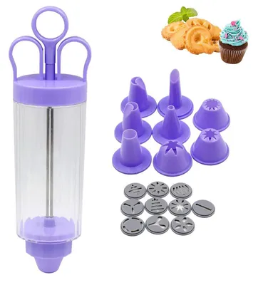 Cupcake-Spritze mit 8 Tüllen und 10 Aufsätzen