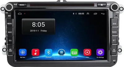 Produktbild von 8 Zoll Radio mit CD 32GB für VW Golf 5/6 Variant / Polo 6R / Touran 1T / Tiguan 5N Navi Lenkradsteuerung Bluetooth RDS DSP GPS DAB+