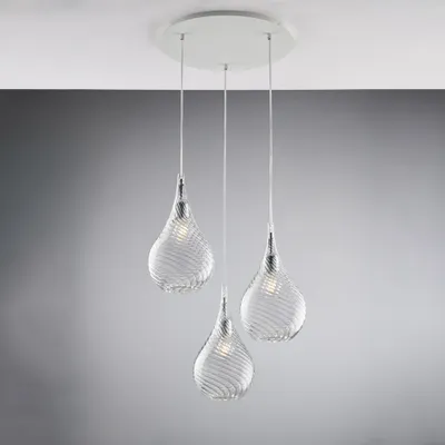 Obrázek produktu pro Moderní lustr Pluvia Transparent 3 světla E27