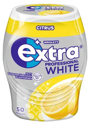 Zdjęcie produktu dla Wrigleys Extra Professional WHITE Citrus Dose 50 drażetek 70g
