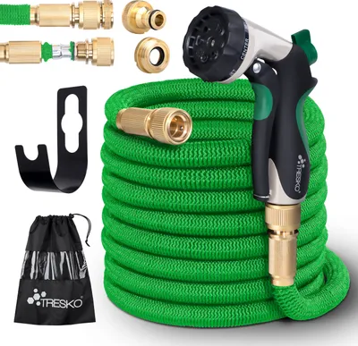 Produktbild von TRESKO® Premium záhradná hadica Flexibilná hadica na vodu Elastická flexibilná hadica zelená 7,5 m