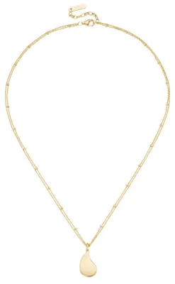 Produktbild von Kette Giorgio Martello Milano Anhänger Tropfen, Silber 925 Gold 45 cm