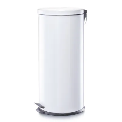 Produktbild von Zeller Treteimer, 30 ltr., weiß, Metall Ø 29 x 66 cm
