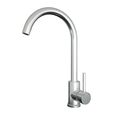 Produktbild von GranMaster IZIS Edelstahl Küchenarmatur 360 Grad, mit Luftsprudler, Keramikkartusche, schwenkbarer Auslauf, Küchenarmatur, Spültischarmatur - Stahl