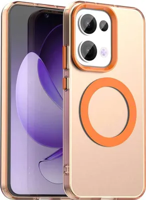 Obrázek produktu pro Magnetické pouzdro pro Oppo Reno13 5G, tenké matné průsvitné nárazuvzdorné pouzdro Pomerančový