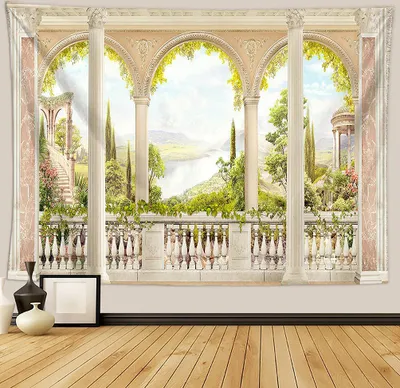 Produktbild von Urlaub Wandteppich Wohnkultur Landschaft Wandteppich Wohnzimmer Schlafzimmer Dekoration Wandteppich Zimmer Vorhang Strandtuch (150cm x 200cm, Farbe 26)