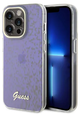 Produktbild von Guess iPhone 15 Pro TPU Hardcase - Faceted Mirror - Disco Purple