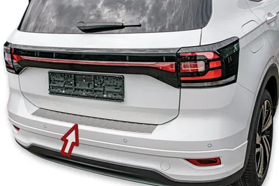 Für VW T-Cross Typ C1 ab 2018- Ladekantenschutz MATT mit Abkantung in der Farbe von Recambo e.K.