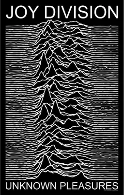 Image de Joy Division - Poster "Unknown Pleasures", Tissu RO5129 (Taille unique) (Noir/Blanc)